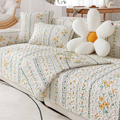 Soft Breathable Fabric Sofa Slipcover Protector