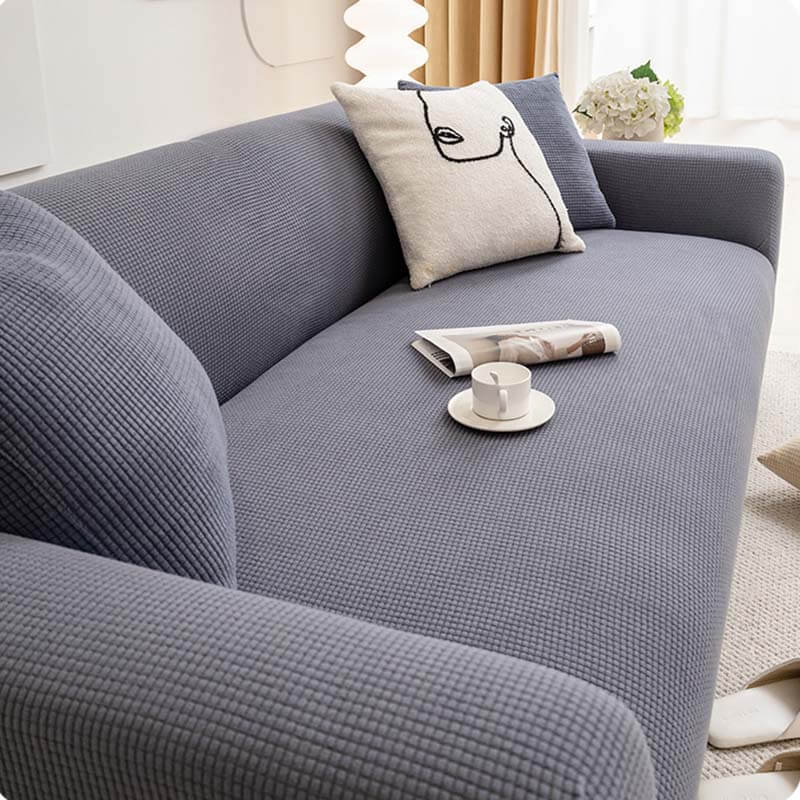 Plush Microfiber Sofa Slipcover Furniture Protector