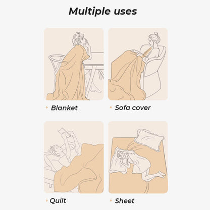 Plush Fleece Sofa Slipcover Soft Protective Cover