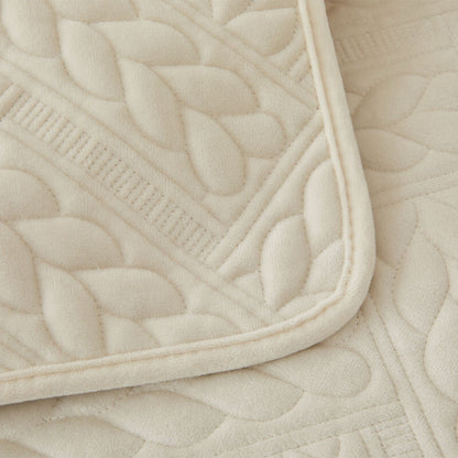 Soft Plush Anti-Slip Sofa Cover with Embroidered Design