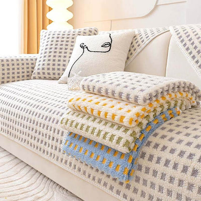 Cozy Plush Sofa Slipcover Throw Protector