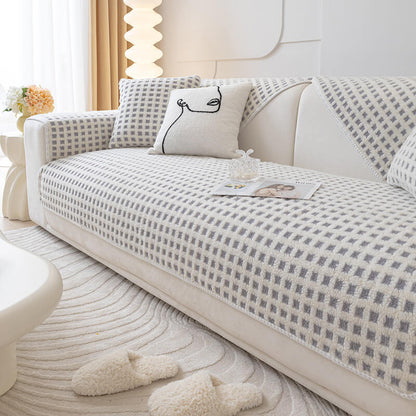 Cozy Plush Sofa Slipcover Throw Protector