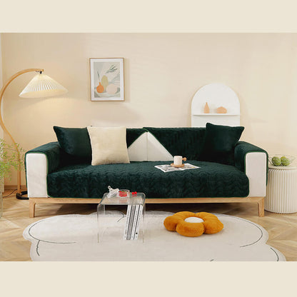 Cozy Wave Design Slip Resistant Sofa Cover