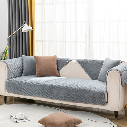 Cozy Wave Design Slip Resistant Sofa Cover