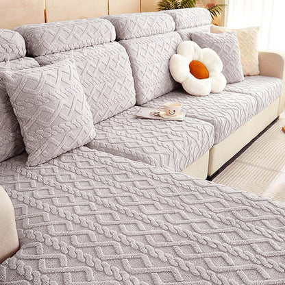 Plush Universal Fit Elastic Sofa Slipcover