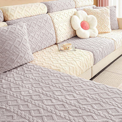 Plush Universal Fit Elastic Sofa Slipcover