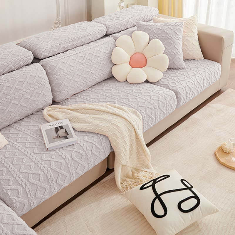 Plush Universal Fit Elastic Sofa Slipcover