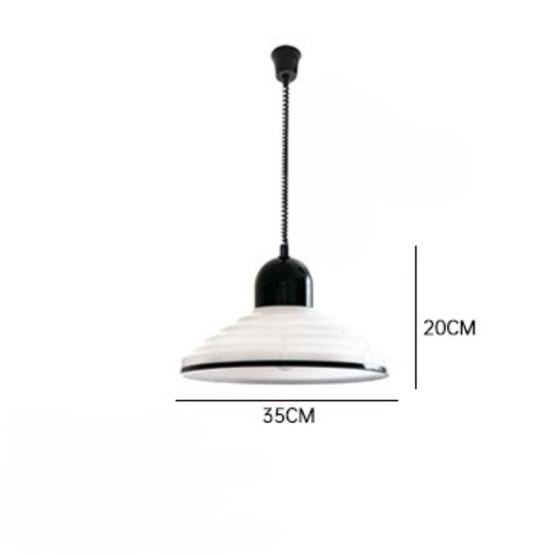Soft White Glass Drop Pendant Light