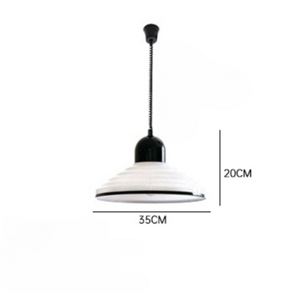 Soft White Glass Drop Pendant Light