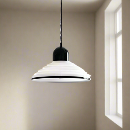 Soft White Glass Drop Pendant Light
