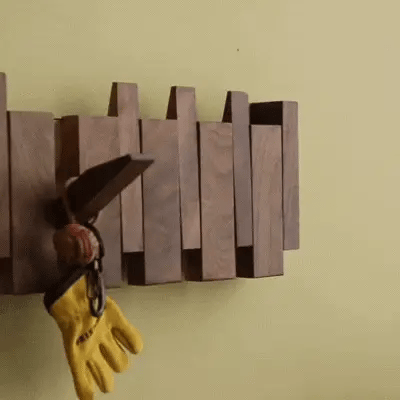 Natural Wood Piano Storage Rack in Beech or Walnut