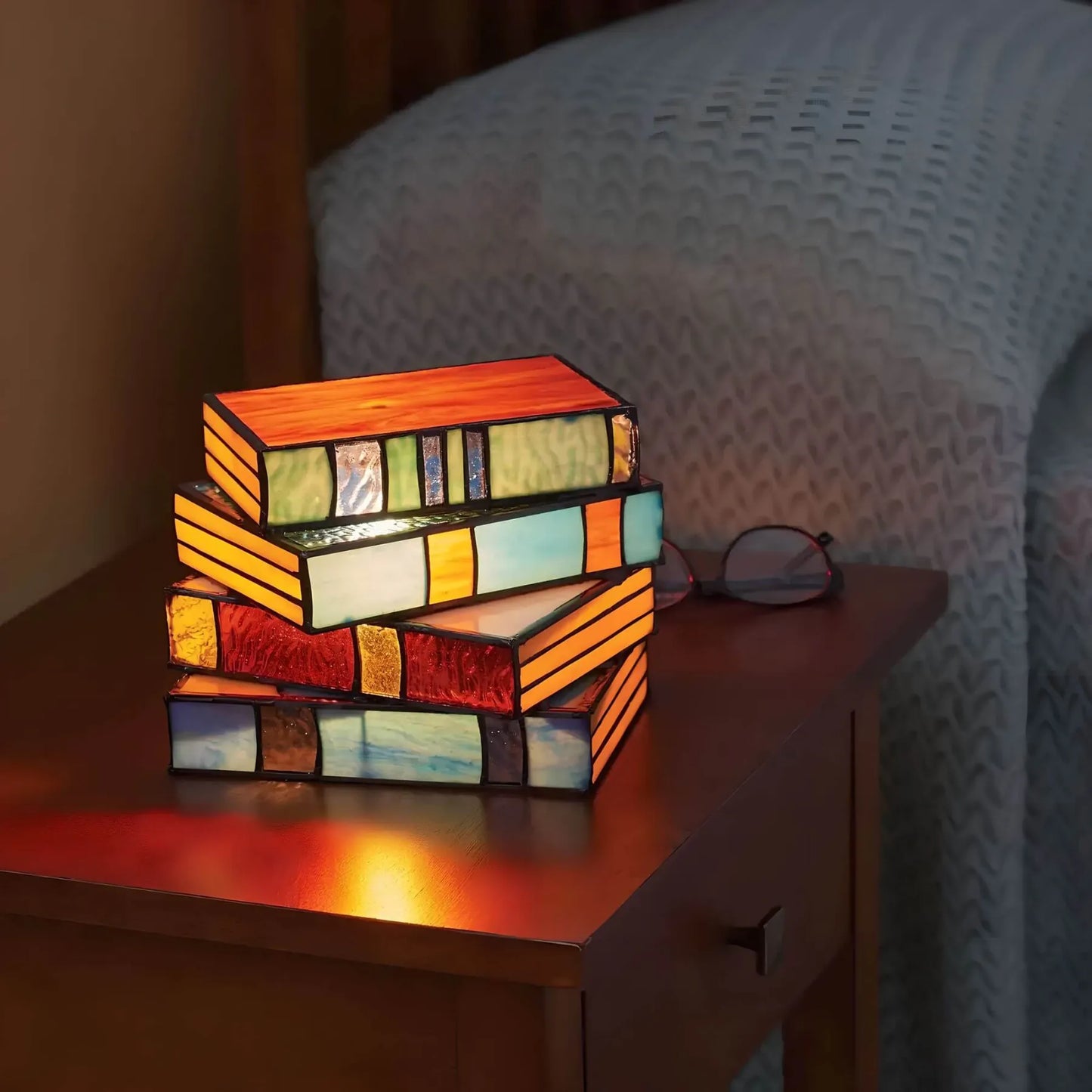 Colorful Glass Table Lamp | Unique Handmade Lighting - Lusomart