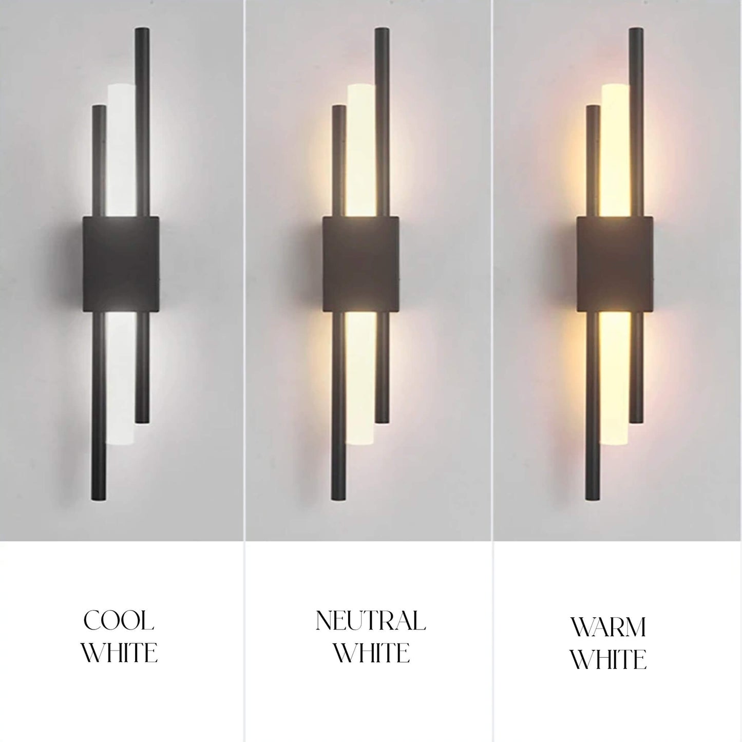 Contemporary Clear LED Wall Light