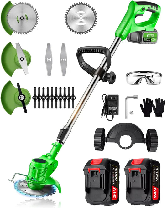 Powerful 24V Cordless Yard Trimmer 18,000 RPM - Lusomart