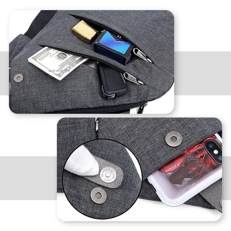 Practical Travel Sling Bag With Safe Pockets