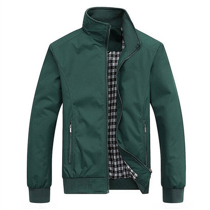 Thin Mens Casual Bomber Jacket For Spring Fall Wear