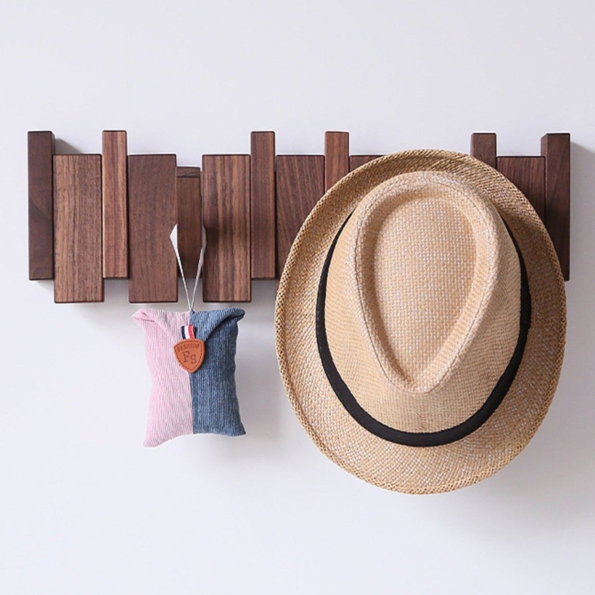 Rustic Wooden Coat Hook for Entryway and Home