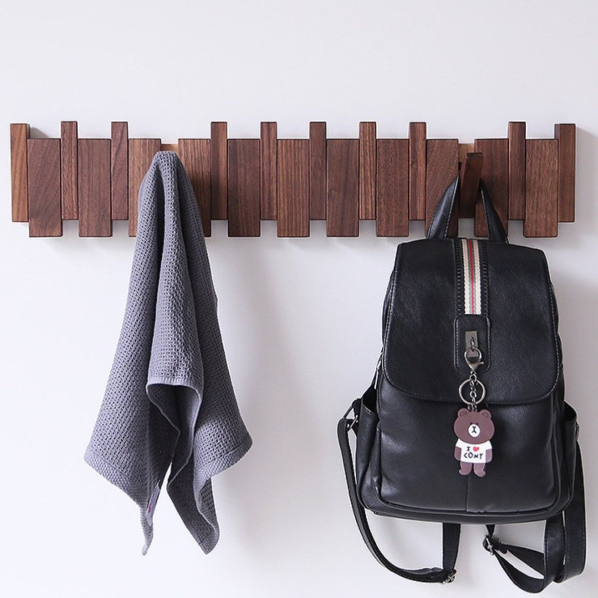 Rustic Wooden Coat Hook for Entryway and Home - Lusomart