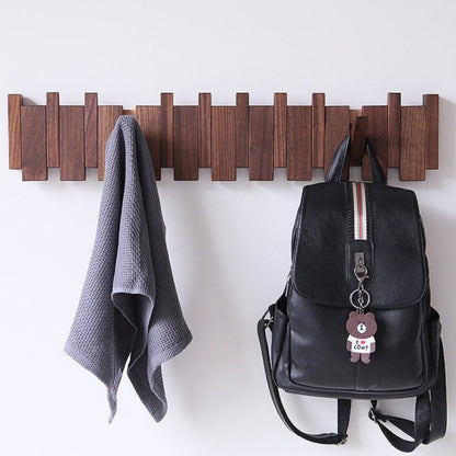 Rustic Wooden Coat Hook for Entryway and Home - Lusomart