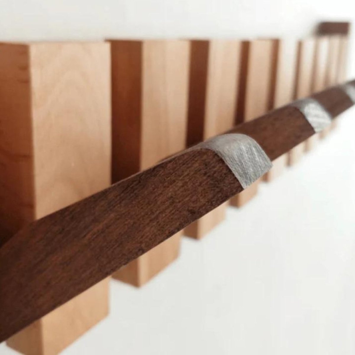 Rustic Wooden Coat Hook for Entryway and Home