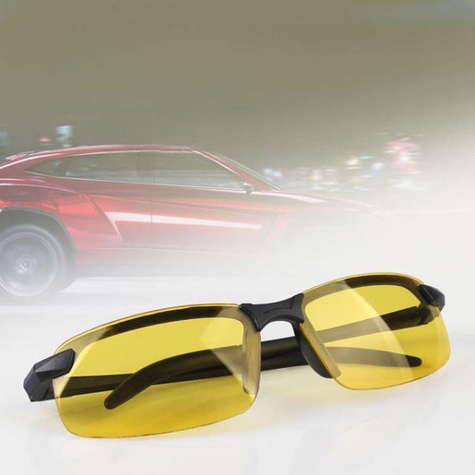 Anti Glare Night Vision Glasses Yellow Lens Eyestrain Relief - Lusomart
