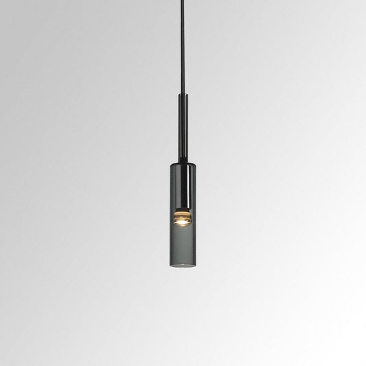 Sleek Grey Glass Hanging Lamp - Lusomart