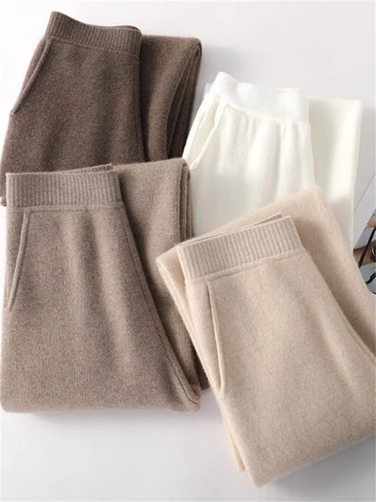 Luxurious High-Waist Cashmere Soft Pant