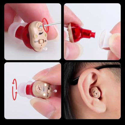 Discreet Rechargeable Mini Hearing Aid For Clear Sound