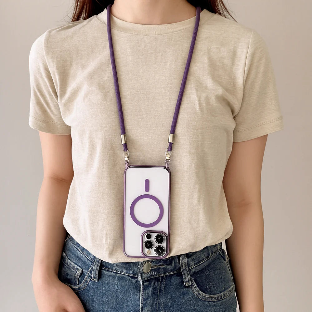 Phone Wallet Case with Crossbody Strap and Lanyard