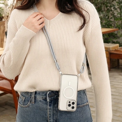 Phone Wallet Case with Crossbody Strap and Lanyard