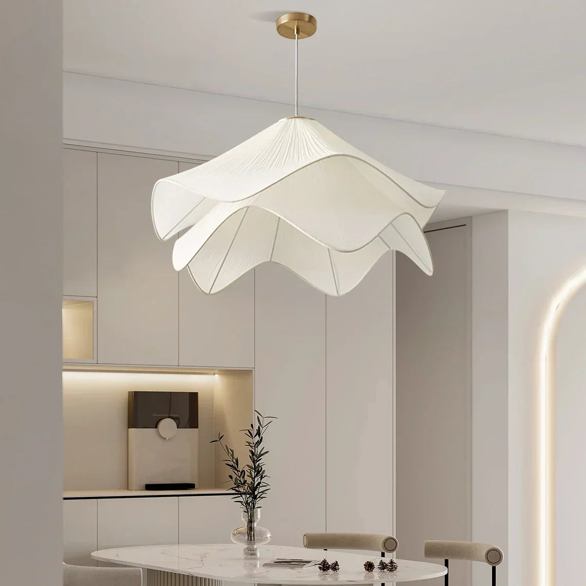 Elegant Floral Hanging Lamp Shade