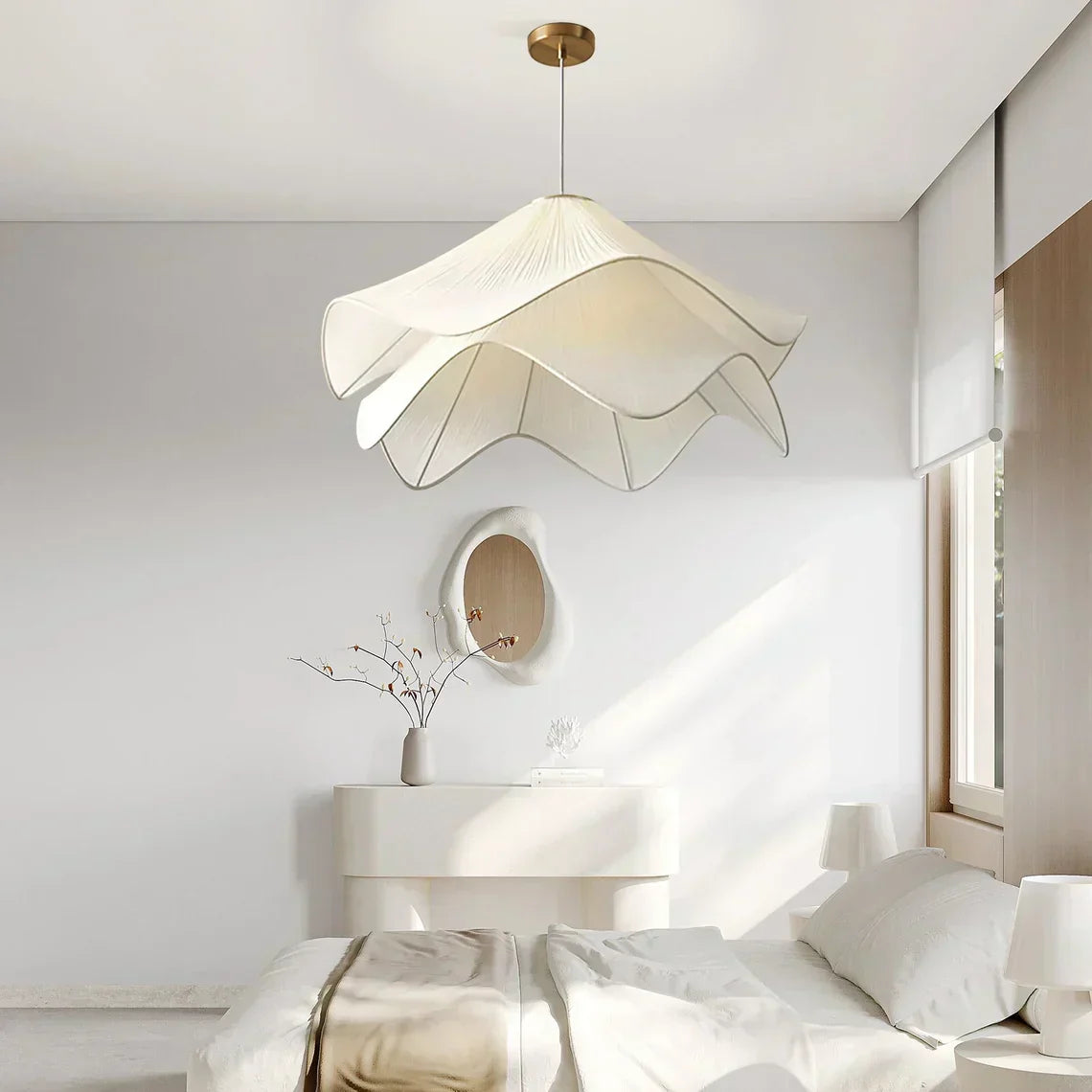 Elegant Floral Hanging Lamp Shade - Lusomart