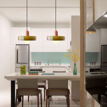 Vibrant Glass Modern Pendant Lighting for Dining Areas