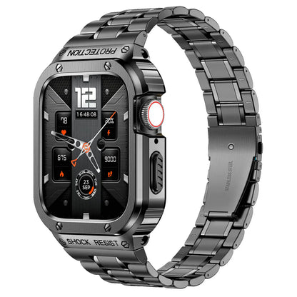Durable Metal Watch Band with Clear Cover