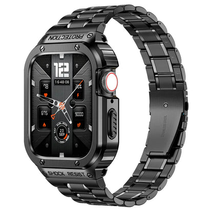 Durable Metal Watch Band with Clear Cover
