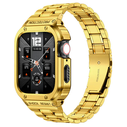 Durable Metal Watch Band with Clear Cover