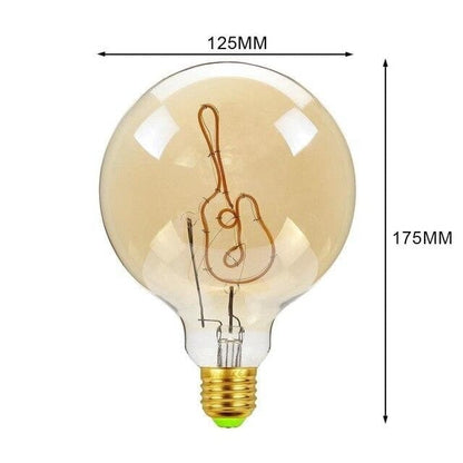 Big Vintage LED Globe Pendant Light Fixture