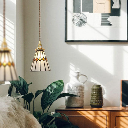 Classic Colorful Glass LED Pendant Light