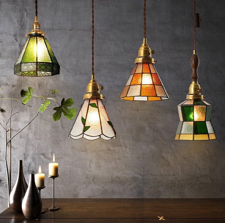 Classic Colorful Glass LED Pendant Light
