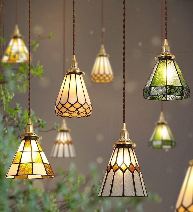 Classic Colorful Glass LED Pendant Light
