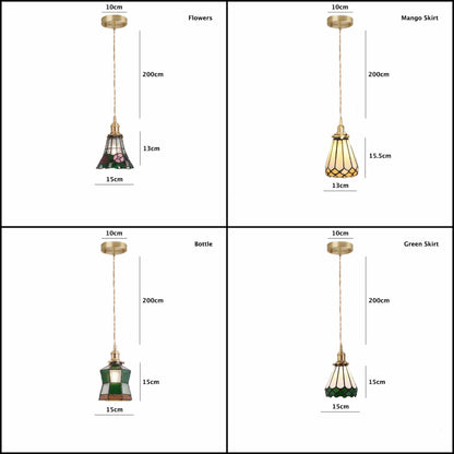Classic Colorful Glass LED Pendant Light