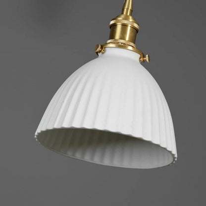 Stylish Ceramic Pendant LED Light with Unique Shade