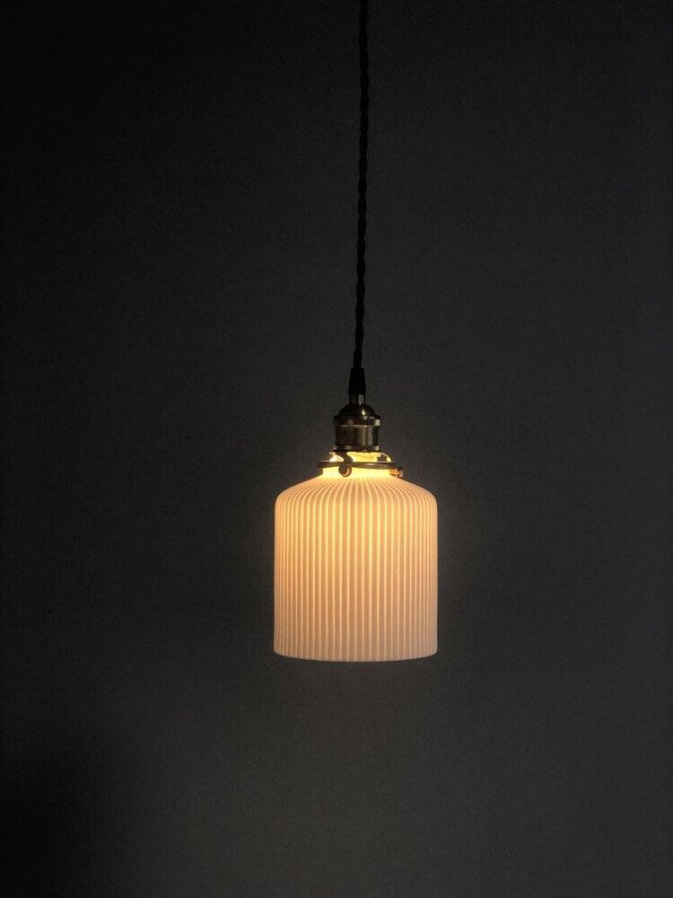 Stylish Ceramic Pendant LED Light with Unique Shade