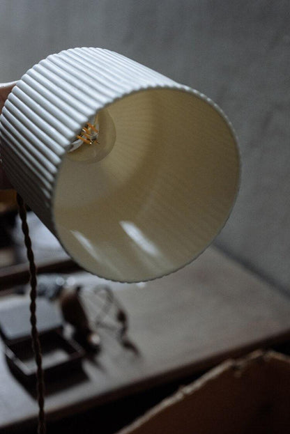 Asian Inspired Ceramic Pendant Light with LED