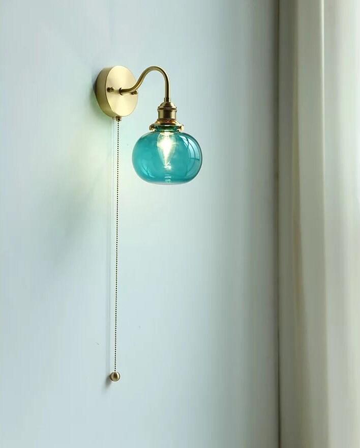 Retro Glass Sphere Wall Lamp