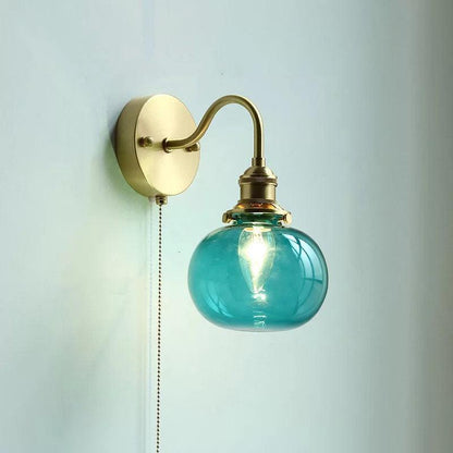 Retro Glass Sphere Wall Lamp