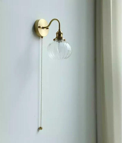 Retro Glass Sphere Wall Lamp
