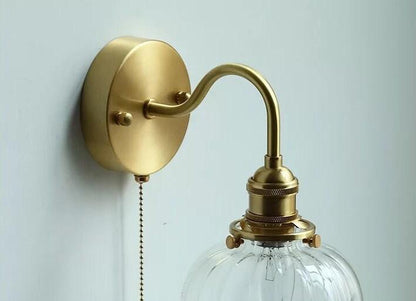 Retro Glass Sphere Wall Lamp