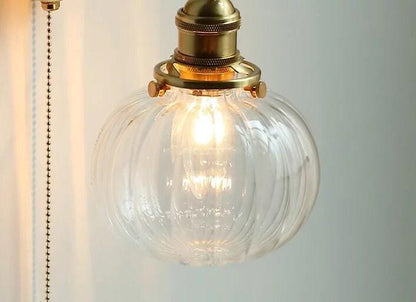 Retro Glass Sphere Wall Lamp
