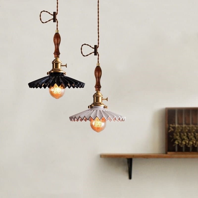 Elegant Ceramic Pendant Lamp with LED Light Included - Lusomart